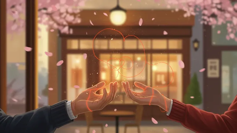 「運命の赤い糸」の表紙イラスト